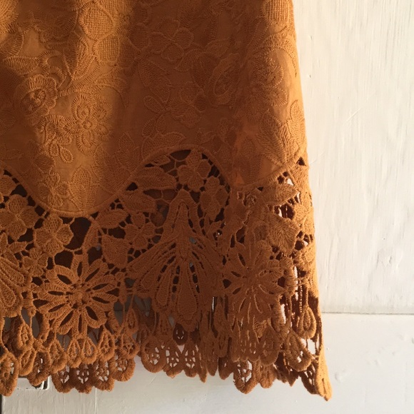 Burnt orange, off the shoulder dress - Picture 2 of 3